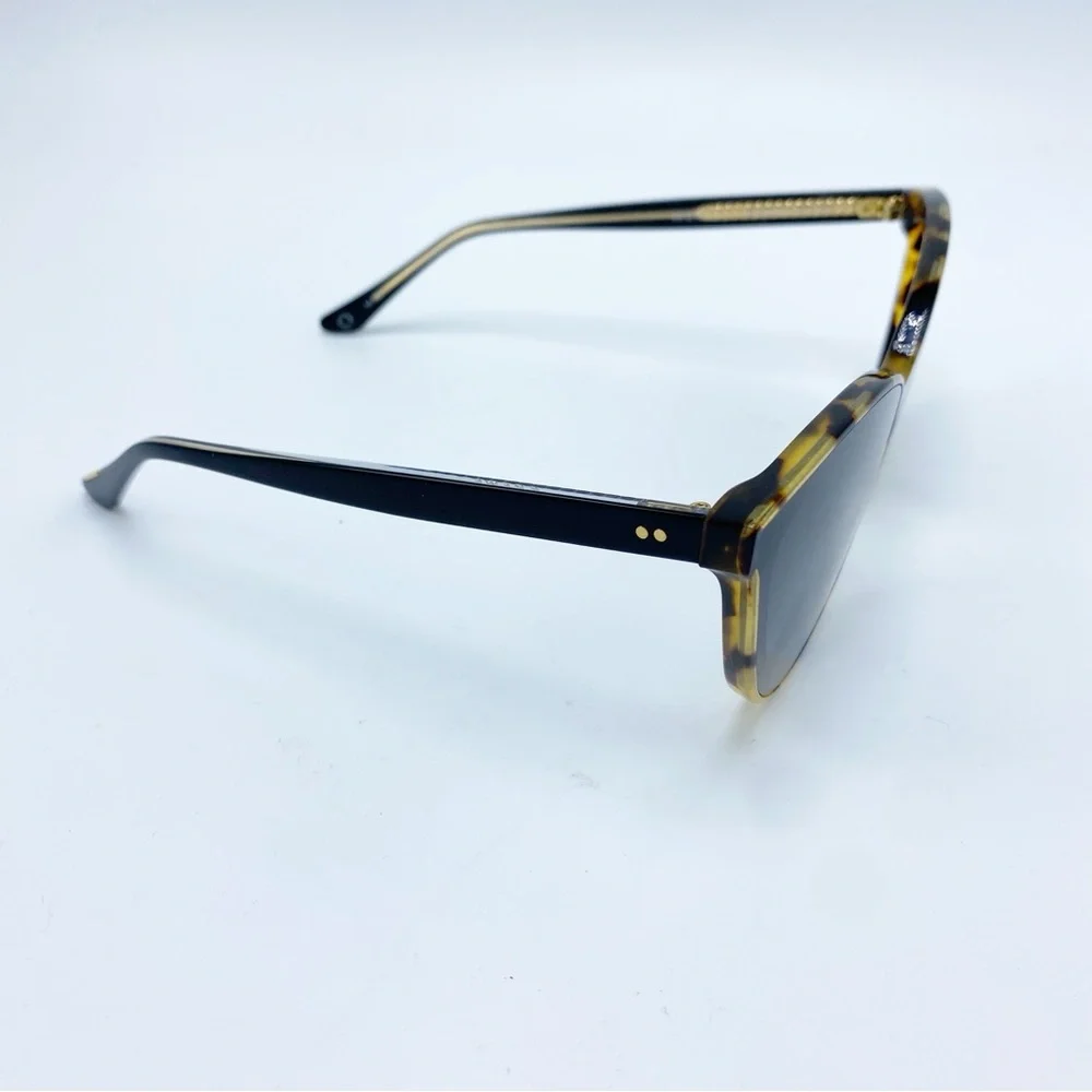 KREWE Monroe Brown & Black Tortoise Shell Cat-Eye Sunglasses